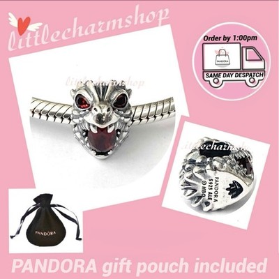 NEW Authentic Genuine PANDORA Game Of Thrones Dragon Charm - 793141C01 RETIRED
