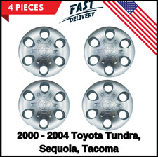 4PCS Wheel Center Hub Caps Silver Fits Toyota Tundra Sequoia Tacoma 2000-2004 