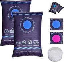 Reusable Silicone Dehumidifier Bag Moisture Absorber Car Home Wardrobe