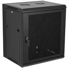 12U Wall Mount Server Cabinet Network Rack Vented Enclosure Locking Door 12U