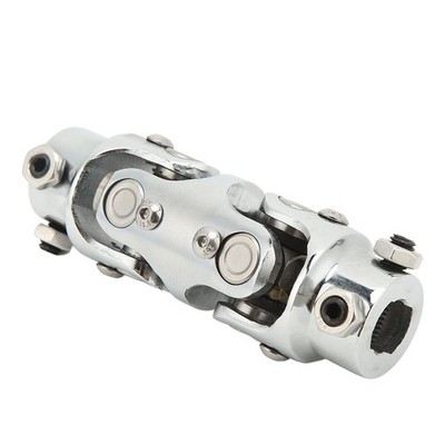 Double Steering U Joint 3/4in DD X 3/4in DD 5.2in Length Chromed Steering Co SET