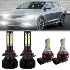 For Chrysler 200 C S Sedan 4-door 2.4l 2016-2017 Led Headlight Fog Light Bulbs