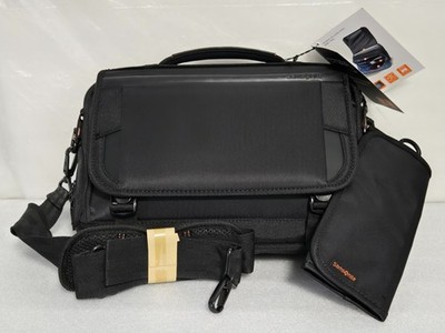 Samsonite Business #126360-1041 Pro 13'' Slim Messenger Black With Trolley Strap