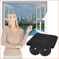 Fliegengitter Fenster Flammhemmend Fiberglas 250 X 120 Cm Insektenschutz Schwarz