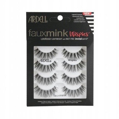Künstliche Wimpern Ardell Wisp Faux Mink 4er Pack mit Naturlook Streifenwimpern