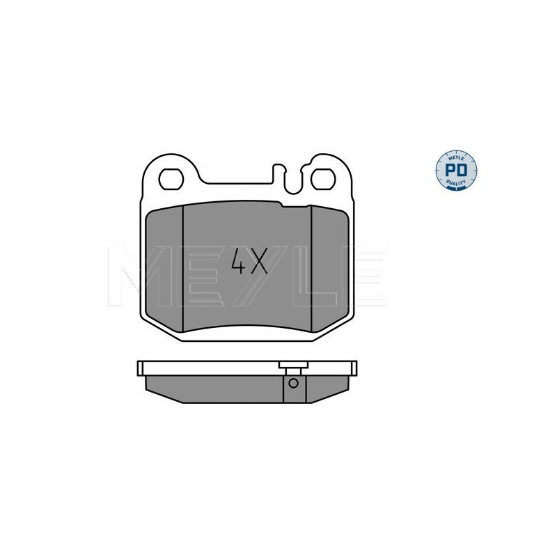MEYLE 025 231 5715/PD Brake Pads Set Rear for Mercedes M