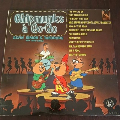 VINTAGE 1965 Chipmunks A Go Go LP Vinyl Record Album LRP3424 Alvin Simon Theo