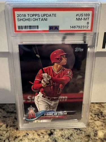 2018 Topps Update Shohei Ohtani #US189 (RC) PSA 8