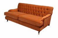 Chesterfield Design Luxus Polster Sofa Couch Sitz Garnitur Textil Neu