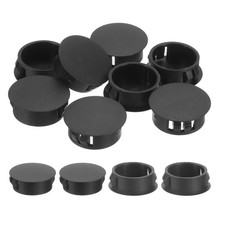 18Pcs 25mm 1" Flush Type Panel Round Snap in Fastener, Black