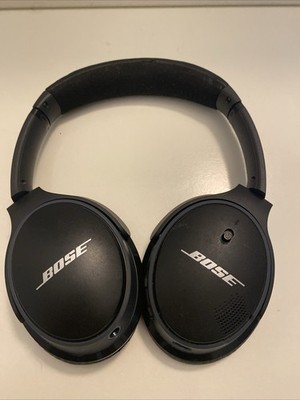 Bose SoundLink II AE2 Wireless Headphones  Black Over Ear Bluetooth with case 