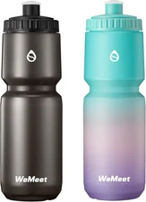 Lightweight Cycling Bottle 2-Pack, Fits Most Bike Cages, Squeeze Water Bottle