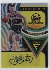 2020 Panini Flux Ultraviolet Signatures Silver Prizm Detlef Schrempf Auto 10qe