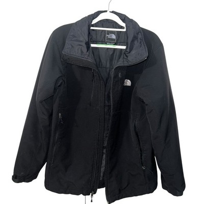 The North Face Men s Black Full Zip Jacket Size Medium Soft Shell Broken Zipper