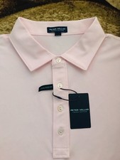 Peter Millar Crown Crafted Mesh Polo Shirt Size 2XL Pink Rose NWT