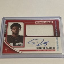 2025 Panini Rookies & Stars Shedeur Sanders #FO-SSS Freshman Orientation /25 RPA