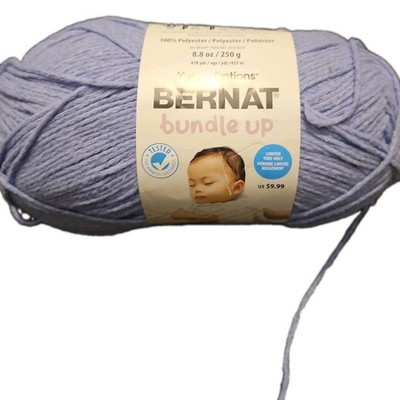 Bernat Yarn - Bundle Up -  Lavendar 100% Polyester 478 Yards