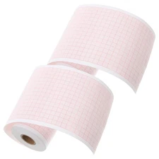 2 Rolls Electrocardiogram Chart Paper: Medical Recording Paper - Grid Heart