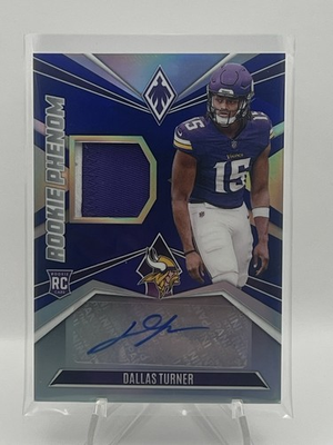 #ad 2024 Panini Phoenix Dallas Turner #RPJA DTR Rookie RC Phenom Relic Auto 49 $21.00