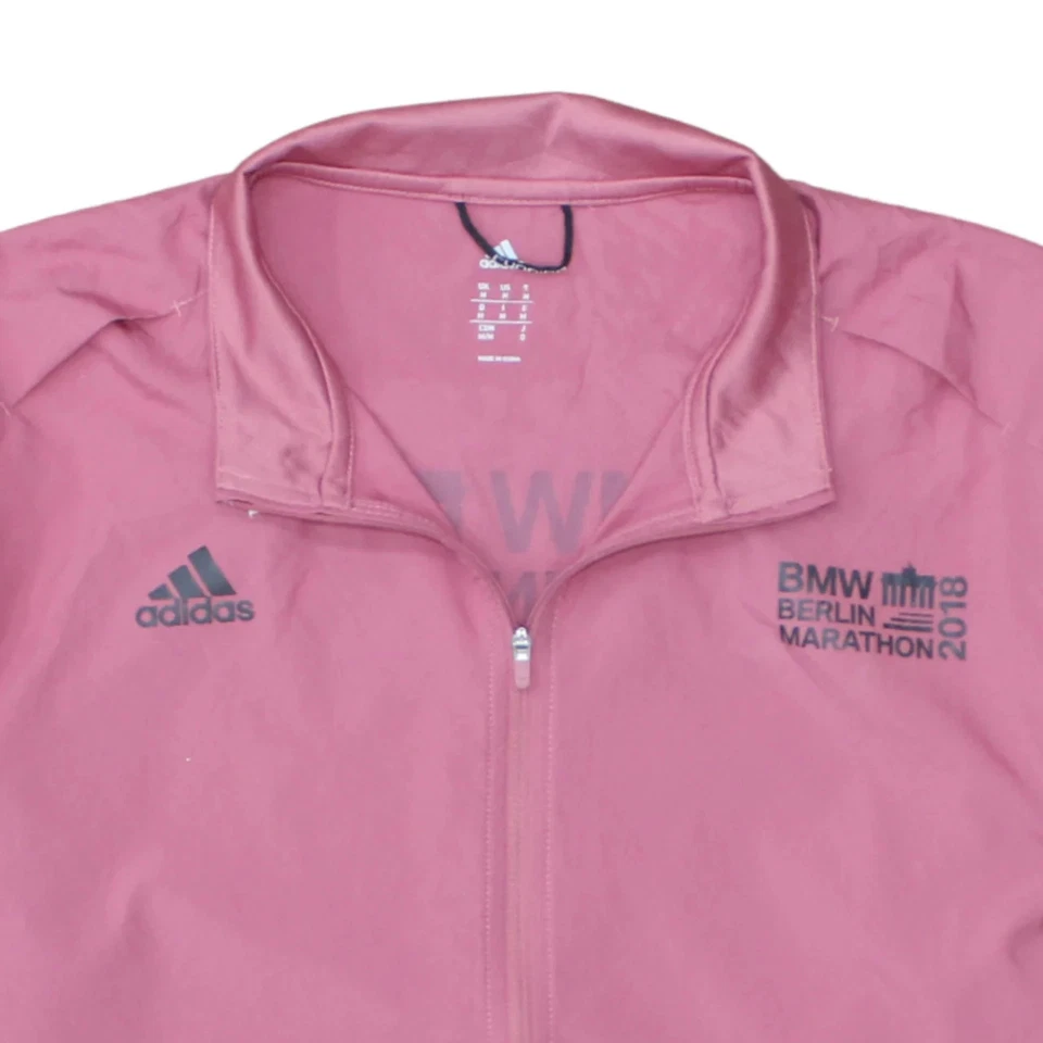 Chaqueta cortavientos Adidas rosa para hombre mediana BMW Berlin Marathon 2018 impresa Foto 3 de 4