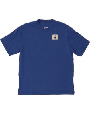 Jordan Herren Loose Fit T-Shirt Oberteil Small Blau Baumwolle BK25