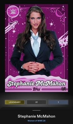 *Digital* WWE Slam Legendary Stephanie McMahon 1/1cc Topps 26 Women of WWE