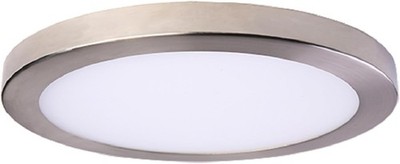 Amax LED iWCD-SM15DL-BN 15'' LED Round Down Light Nickel with Remote Wet Location