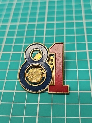 Vtg VFW Veterans Of Foreign Wars 1981 Gold Tone Lapel Pin