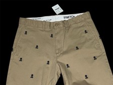 J.Crew Crewcuts Boys' Khaki straight-fit Stretch pant NSA Sz 14 Back Pocket Nwt