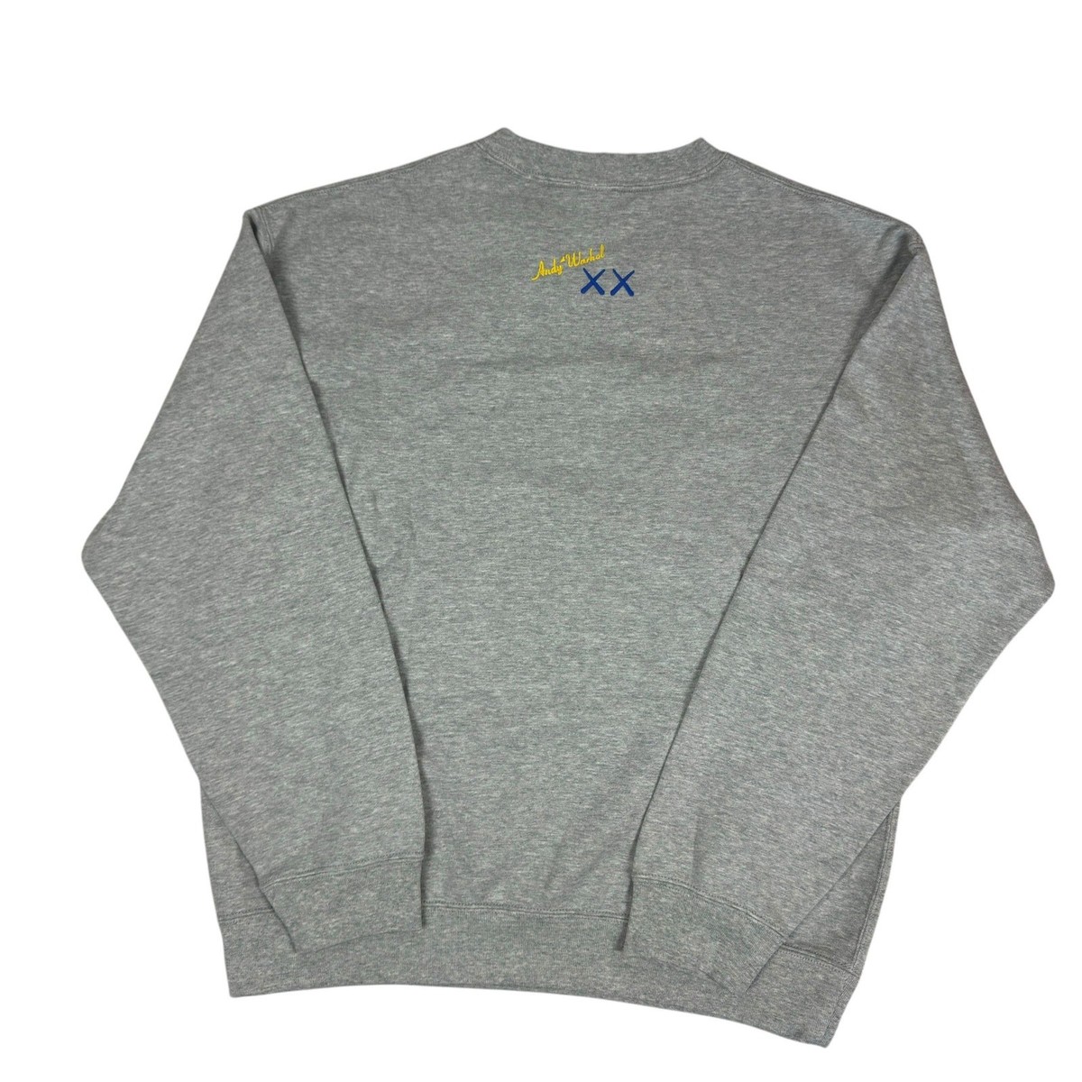 小物 Wuuuuu Uniqlo KAWS + Warhol UT Men Gray Cotton Graphic Sweatshirt M