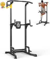 Power Tower Pull up Bar Station 450LBS Stable Pull up Dip Station for Home Gym