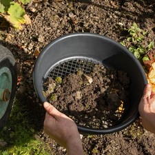 35cm Large Plastic Round Garden Sieve Riddle Riddler Soil Sifter Mesh Gardening