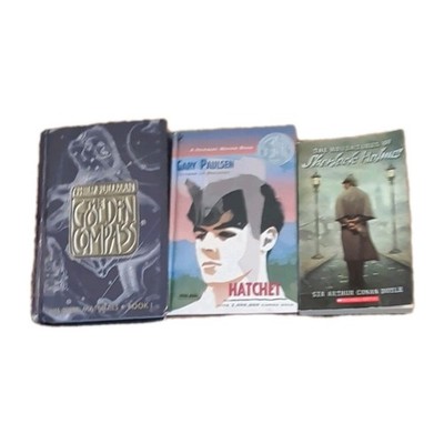 His Dark Materials Golden Compass + Hatchet + Sherlock Holmes PB Lot 3