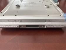 Sony ICF-CDK50 Under Cabinet AM/FM CD Clock Radio No Remote/Hardware - TESTED -