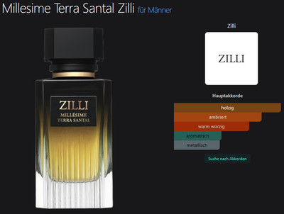 Zilli   Millesime Terra Santal Eau de Parfum für Herren