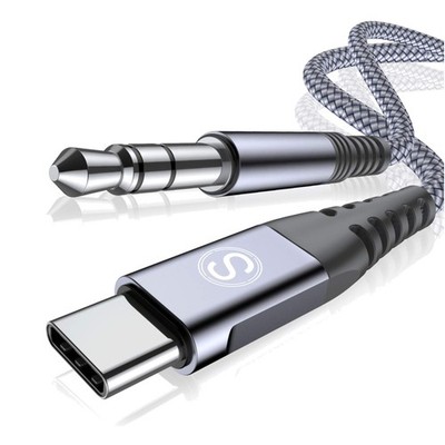 Hochwertiges 1,2M USB C Aux Kabel für iPhone, Samsung und mehr - Sweguard