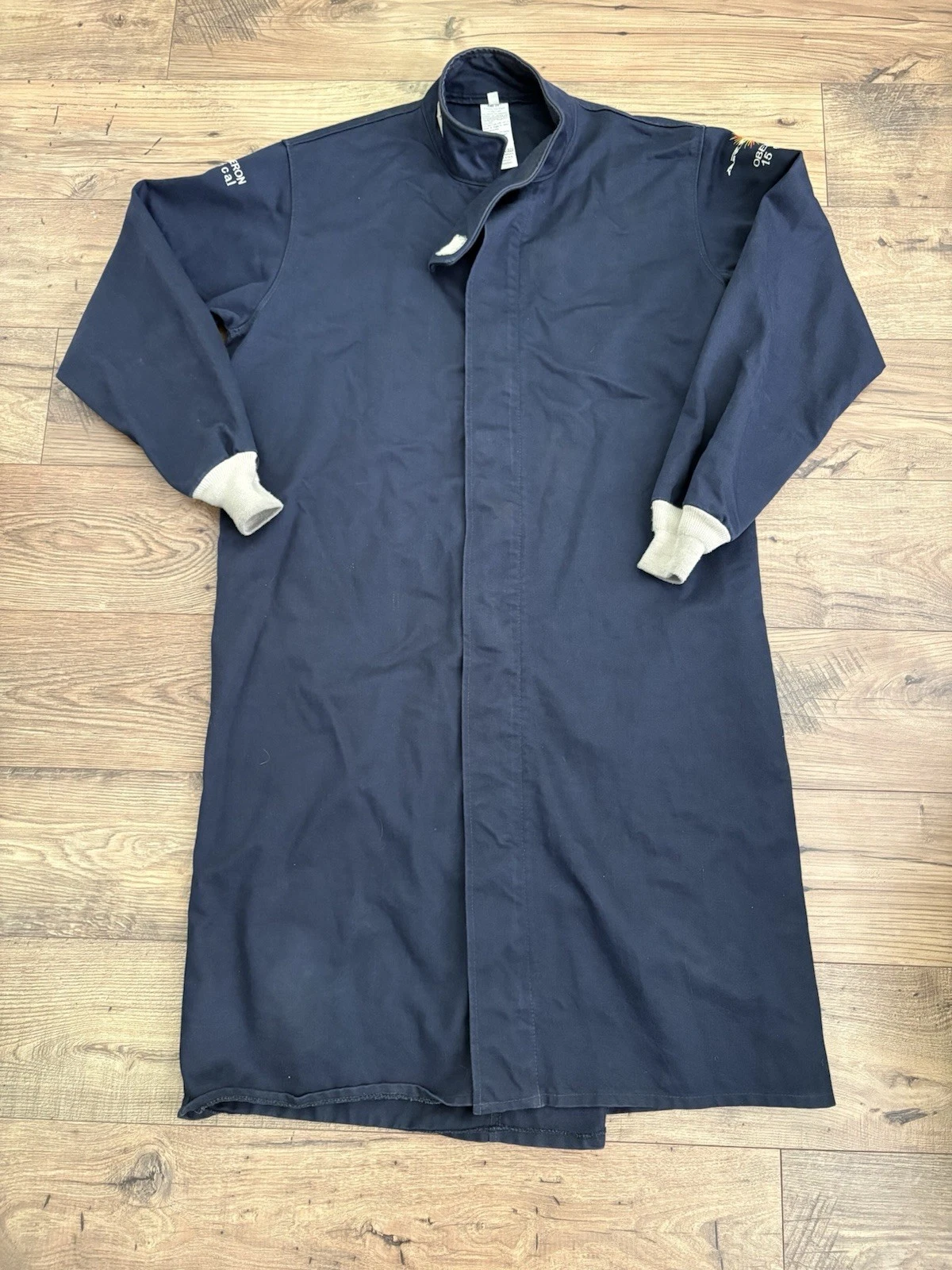 Oberon ARC15 Arc Flash Protective Coat Navy XL 15 Cal/cm² Made in USA image 1