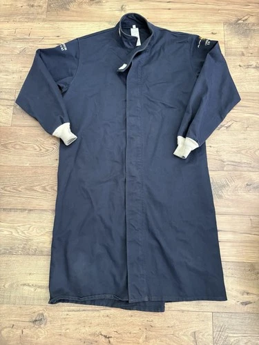 Oberon ARC15 Arc Flash Protective Coat Navy XL 15 Cal/cm² Made in USA video thumbnail