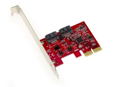 PCIe 2.0 Karte 2X SATA 3.0-2 Ports Hardware Raid 0/1 - CHIPSET ASM1062R