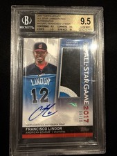 2017 Topps All-Star Jumbo Patch Auto Francisco Lindor #ASJA-FL /10 BGS 9.5