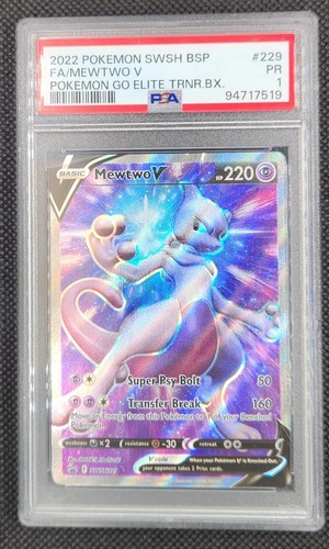 Mewtwo V graded PSA 1 for sale on eBay