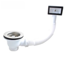 85mm Kitchen Sink Drain Strainer with Overflow Prevention and PP Outer Shell