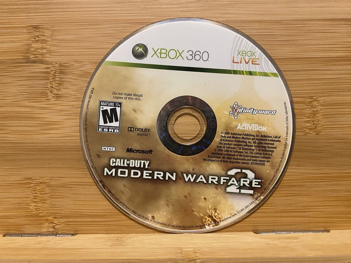 Call of Duty MW2 Modern Warfare 2 Xbox 360 Disc Only Unplayable