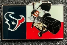 Houston Texans Tailgate BBQ Smoker Collector  Pin