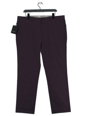 Paul Smith Herren Hose W 38 in Lila Baumwolle Neu Mit Etikett