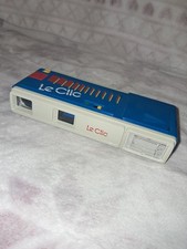 Vintage Le Clic Camera 110 Blue Yellow Red Retro 80s Untested Film Prop