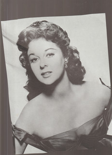 8X10 B&W BOOK/MAG/PAPER PHOTO OF SUSAN HAYWARD ON BOTH SIDES