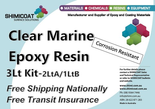 Clear Marine Epoxy Resin High Gloss Coat/Casting 2Pk DIY KIT Salt&Chem Resistant - Picture 24 of 43