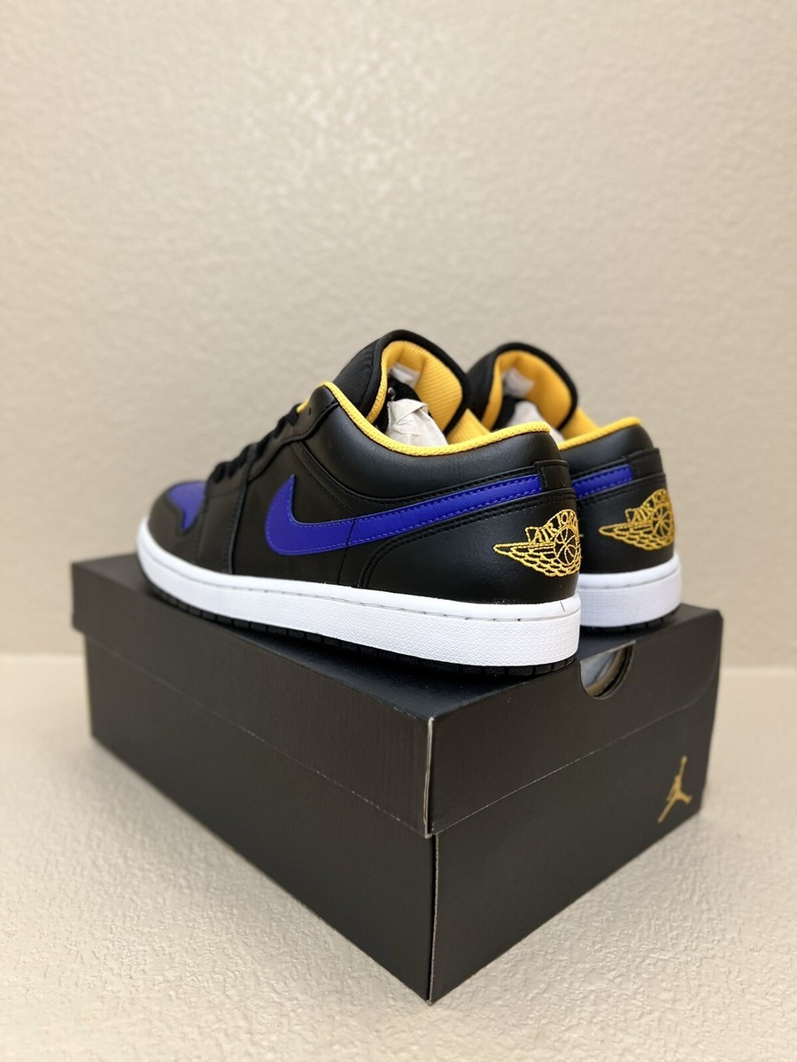 Jordan 1 low lakers top 3 size 8 Nike Air Jordan 1 Low Lakers Top 3 - CJ9216-051 – Forty Four  main image 3
