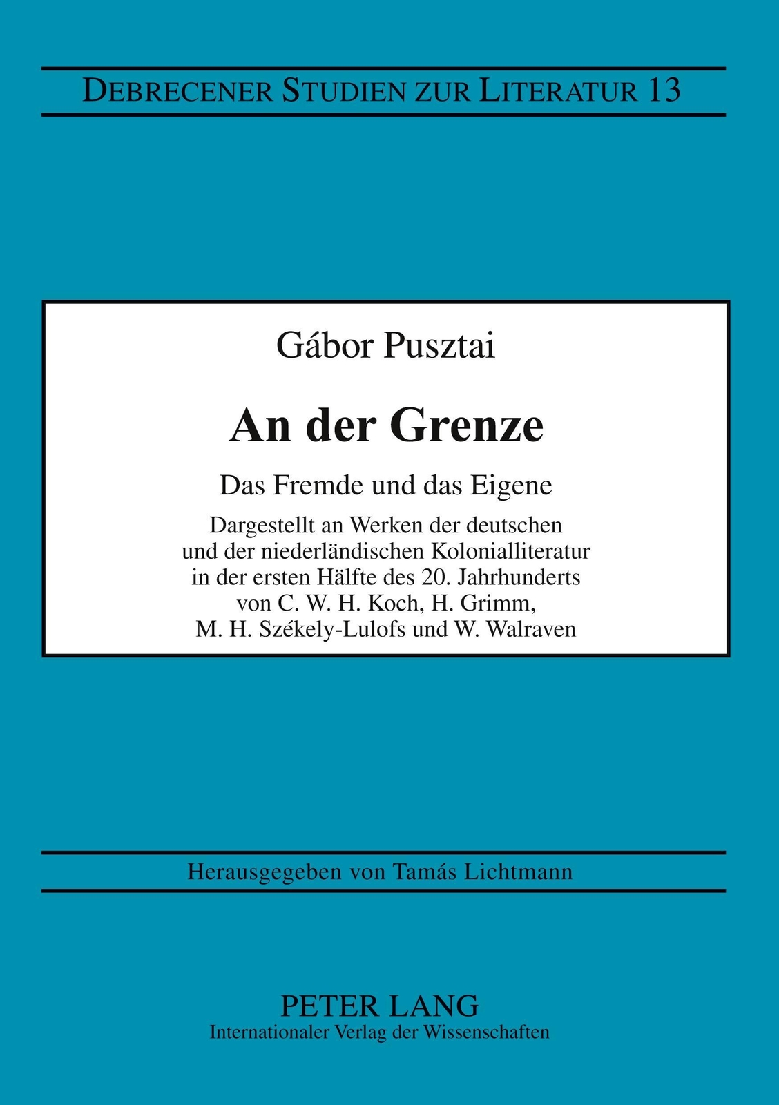 Thumbnail - Gábor Pusztai | An Der Grenze | Taschenbuch | Deutsch (2007) |